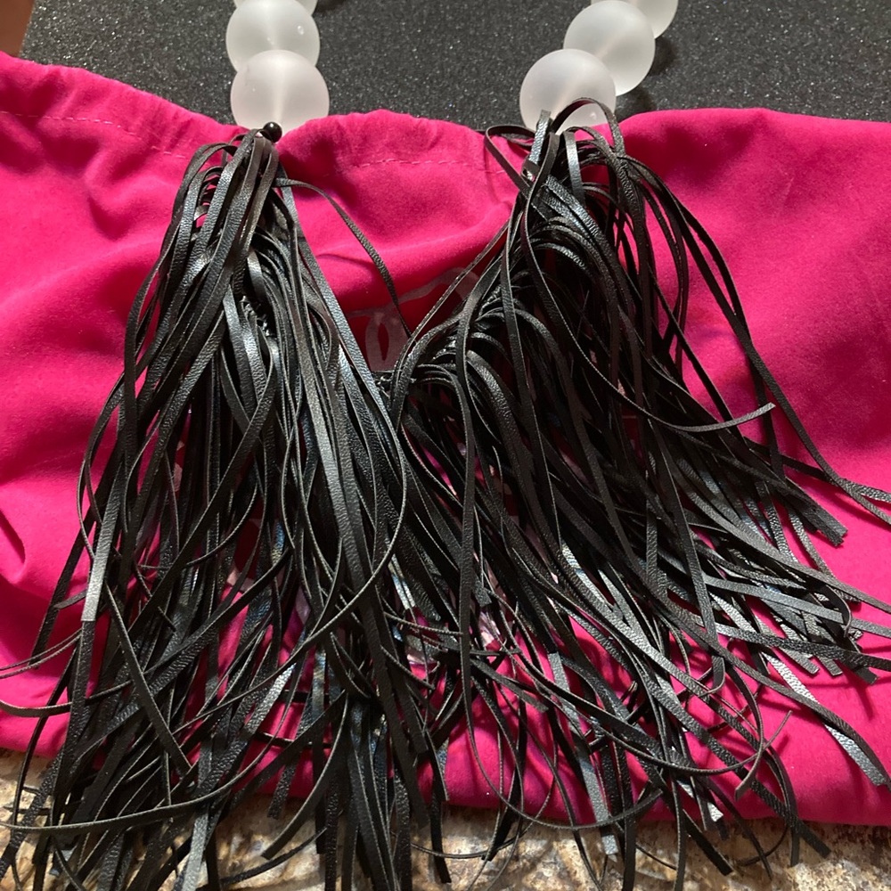 Sassy Jones Dina Genuine Leather Bib